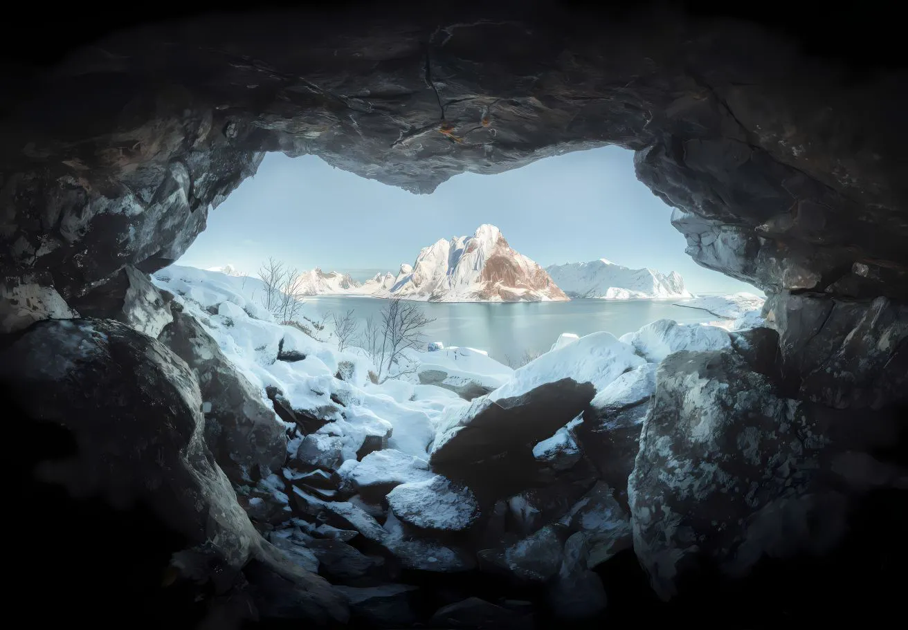 爱心 海 治愈 洞口 风景 壁纸预览