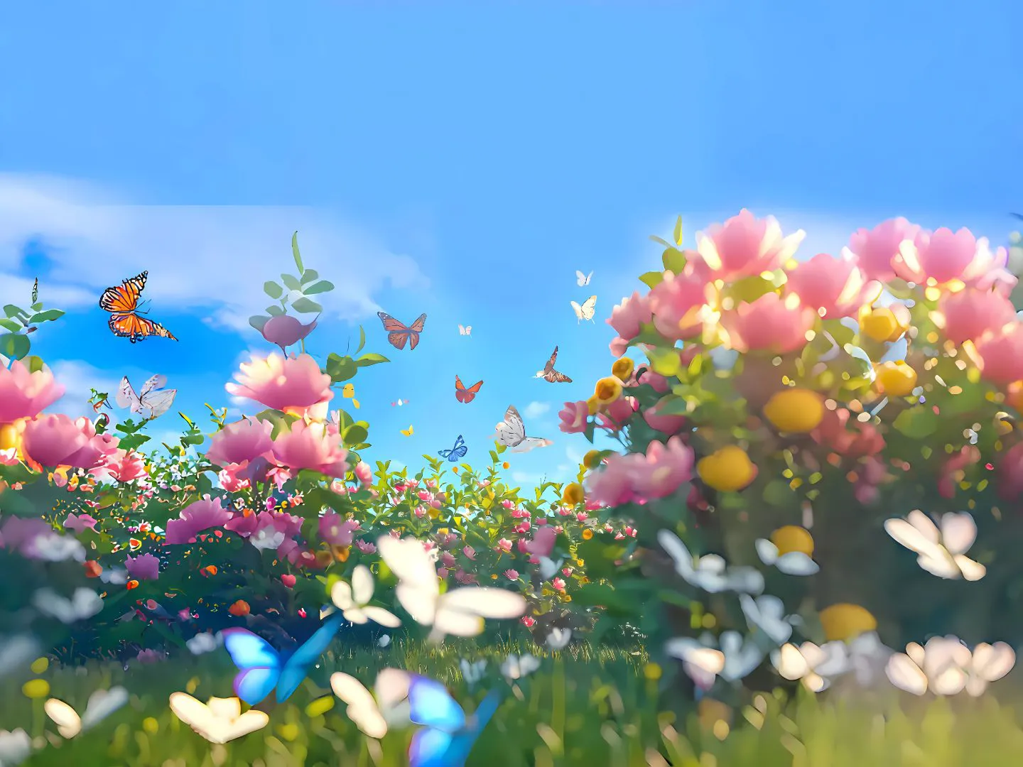 风景 花卉 绿色系 护眼 壁纸预览
