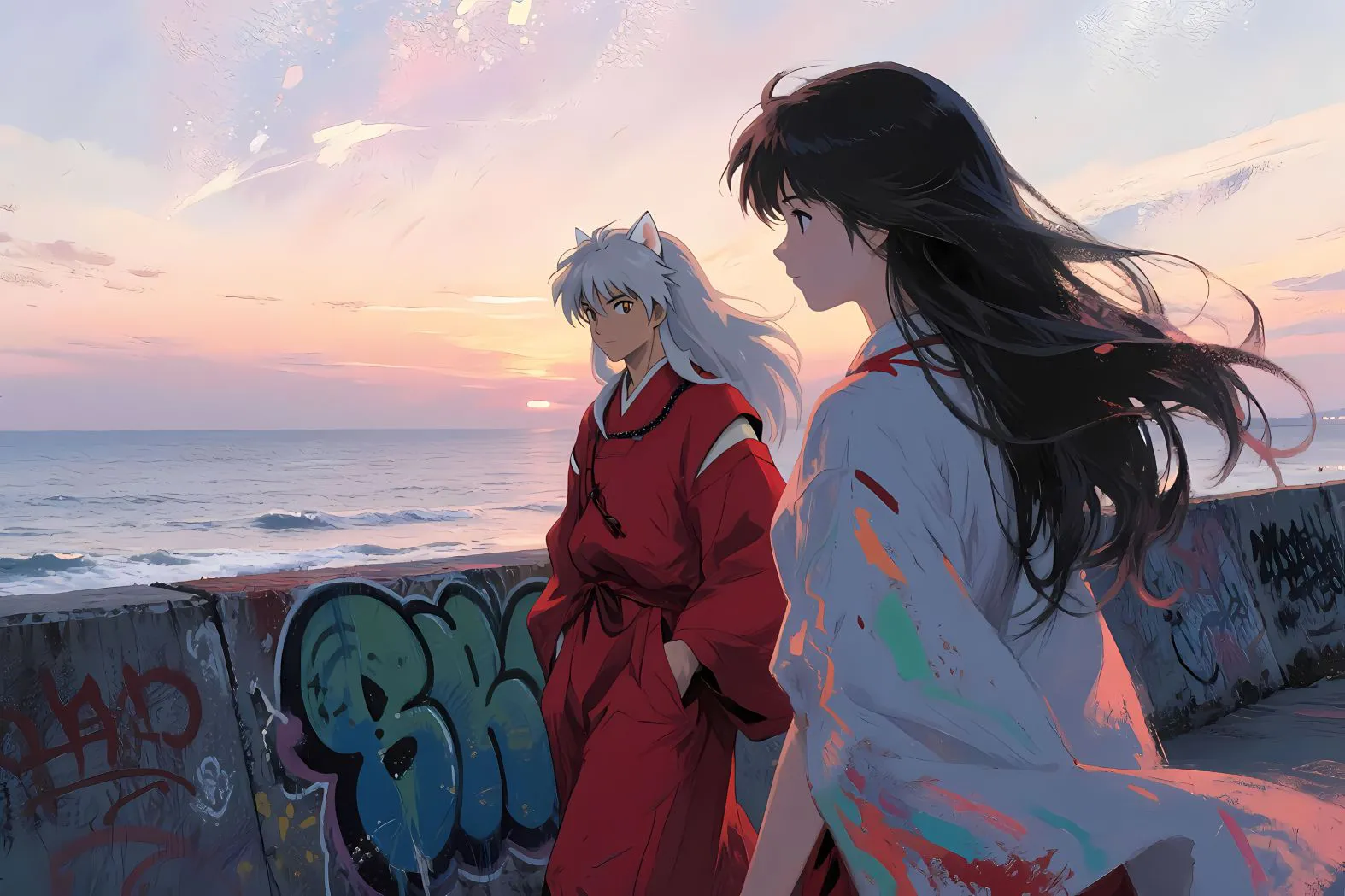 动漫 绝美 原创 好看 犬夜叉 戈薇 壁纸预览