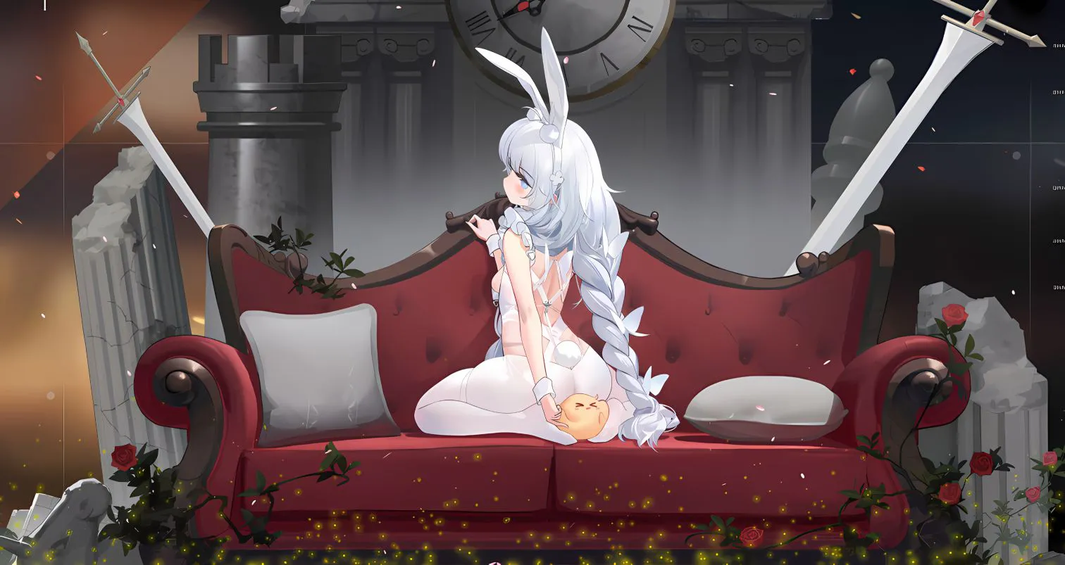 二次元 动漫 沙发 动漫少女 性感 壁纸预览