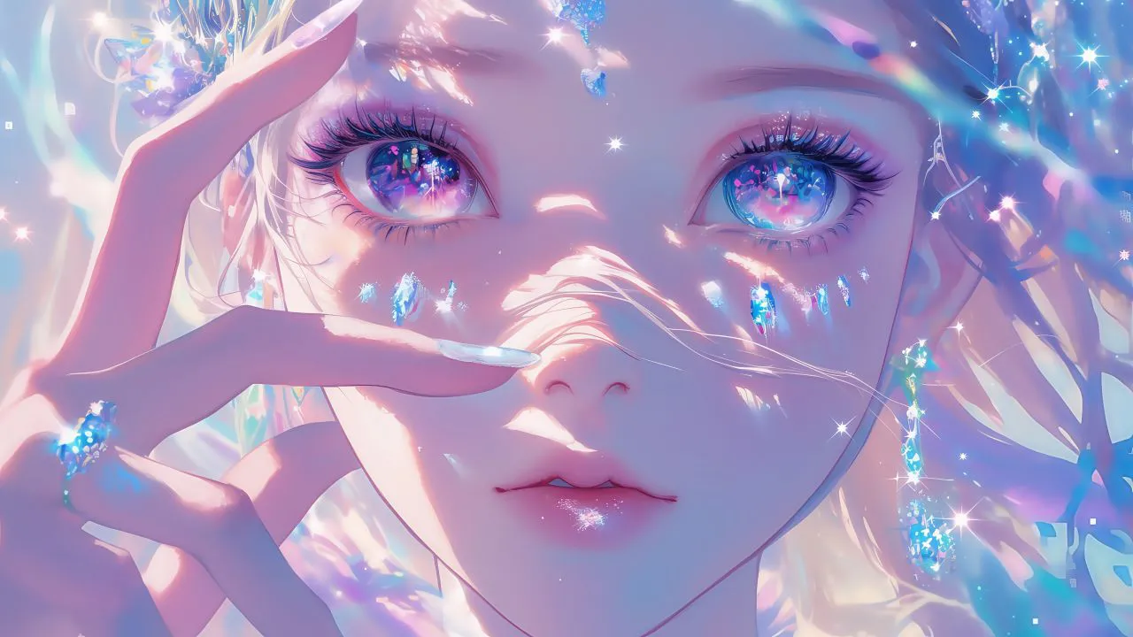 二次元 动漫 梦幻 元气少女 彩色 壁纸预览