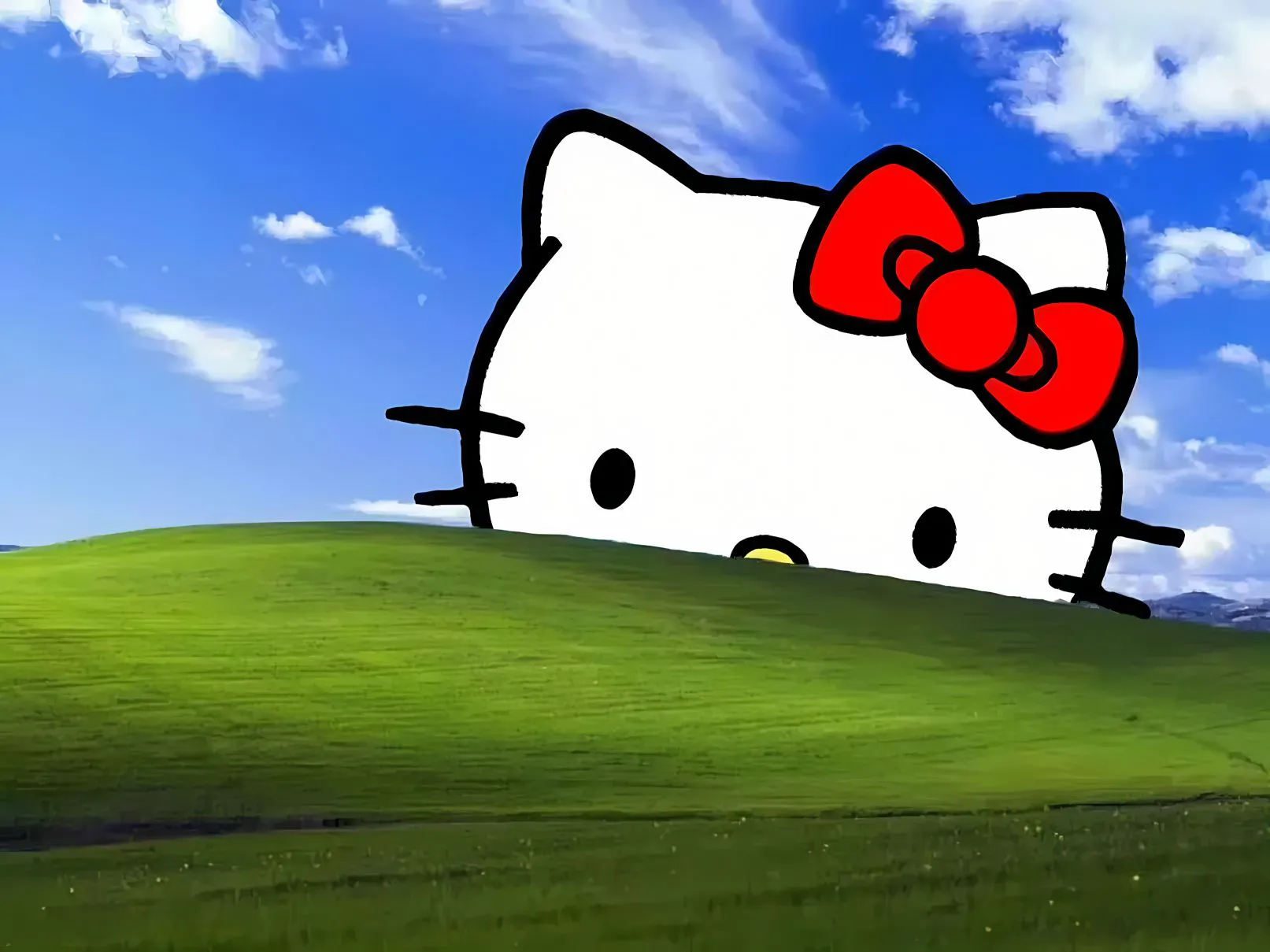 绿色系 简约 helloKitty 可爱 搞怪 壁纸预览