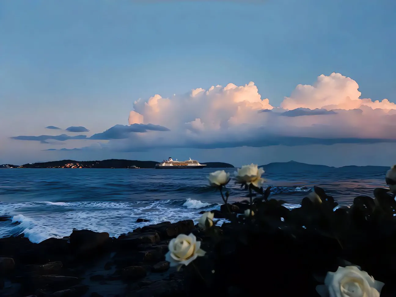 海边 落日 绝美 夕阳 风景 壁纸预览
