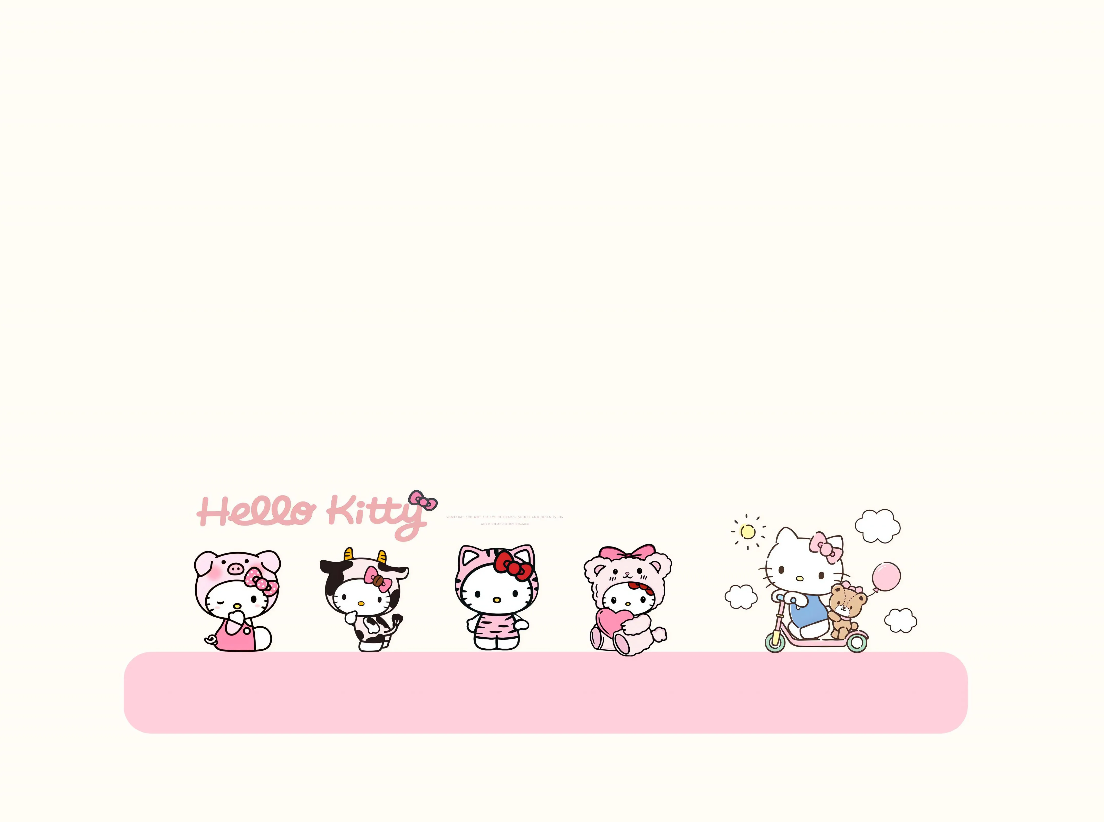 卡通 helloKitty 少女心 简约 可爱 壁纸预览
