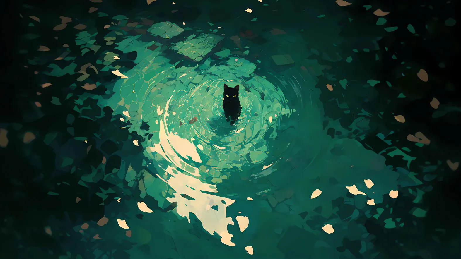 二次元 动漫 ins风 风景 可爱 小猫 壁纸预览