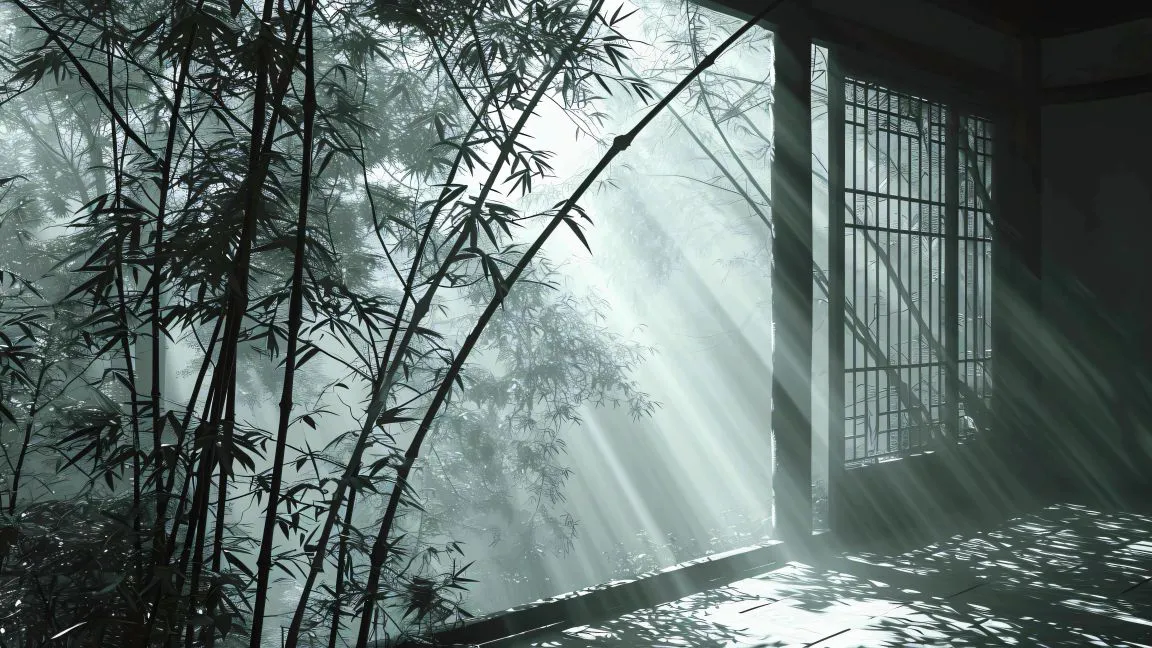 风景 ins风 墨竹 光 壁纸预览