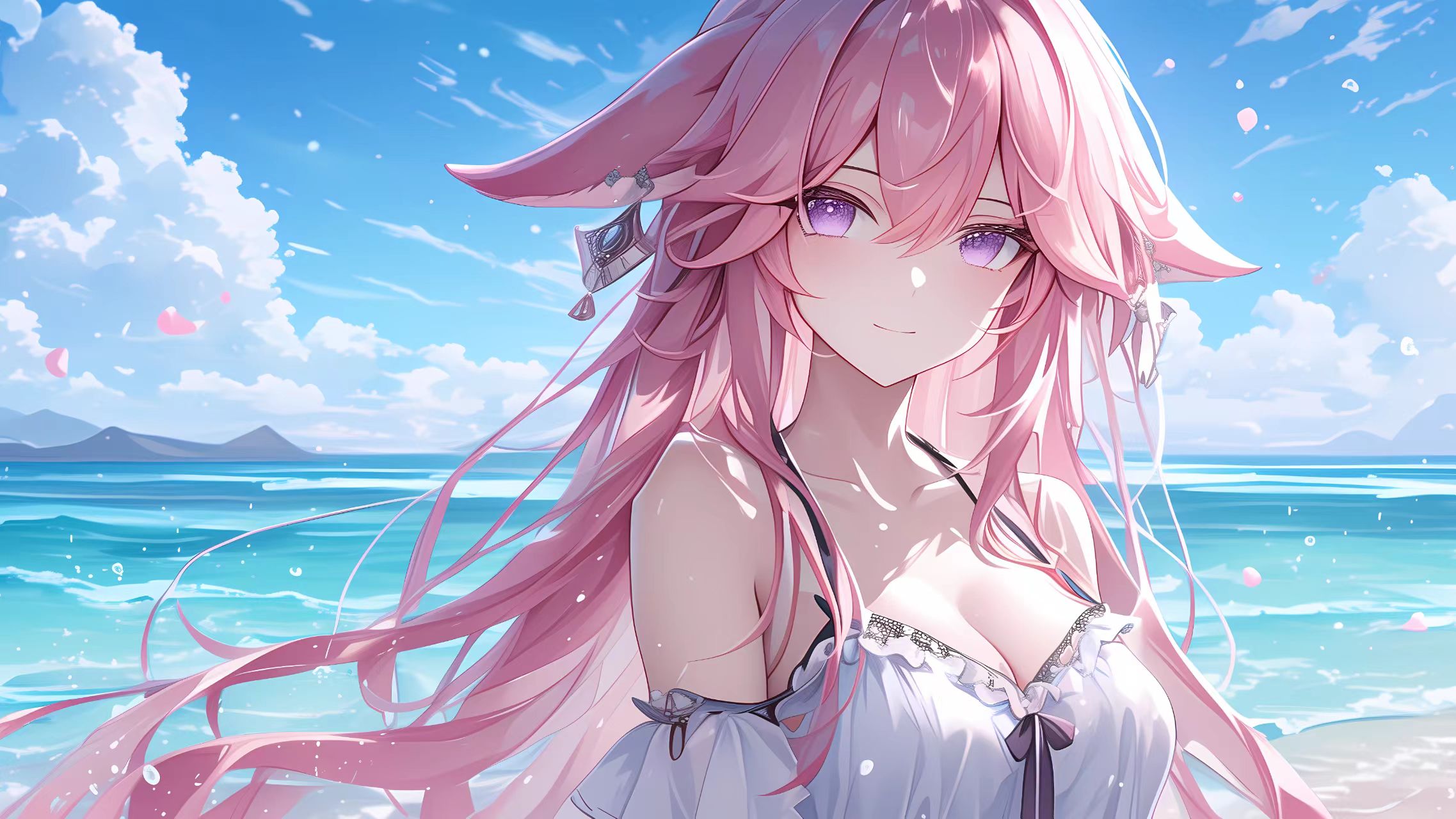 动漫 美女 二次元 元气少女 壁纸预览