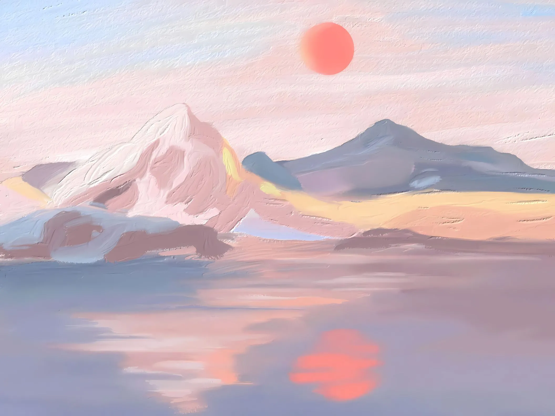插画 油画风 风景 唯美 壁纸预览