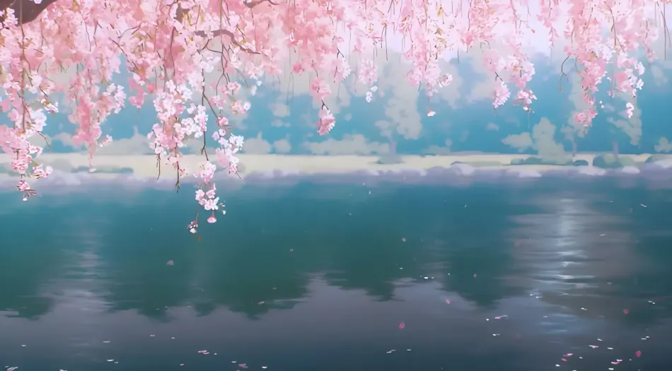 风景(分类),风景,湖泊,桃花 ,浪漫 壁纸预览
