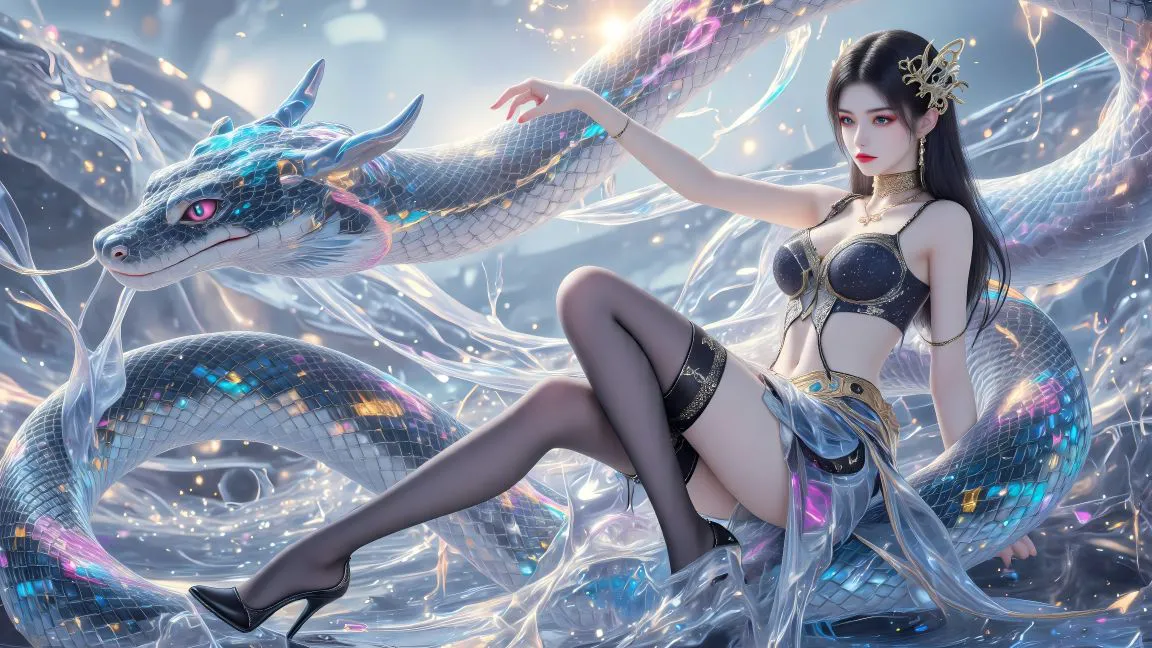 二次元 动漫 美杜莎 AI 女神 壁纸预览