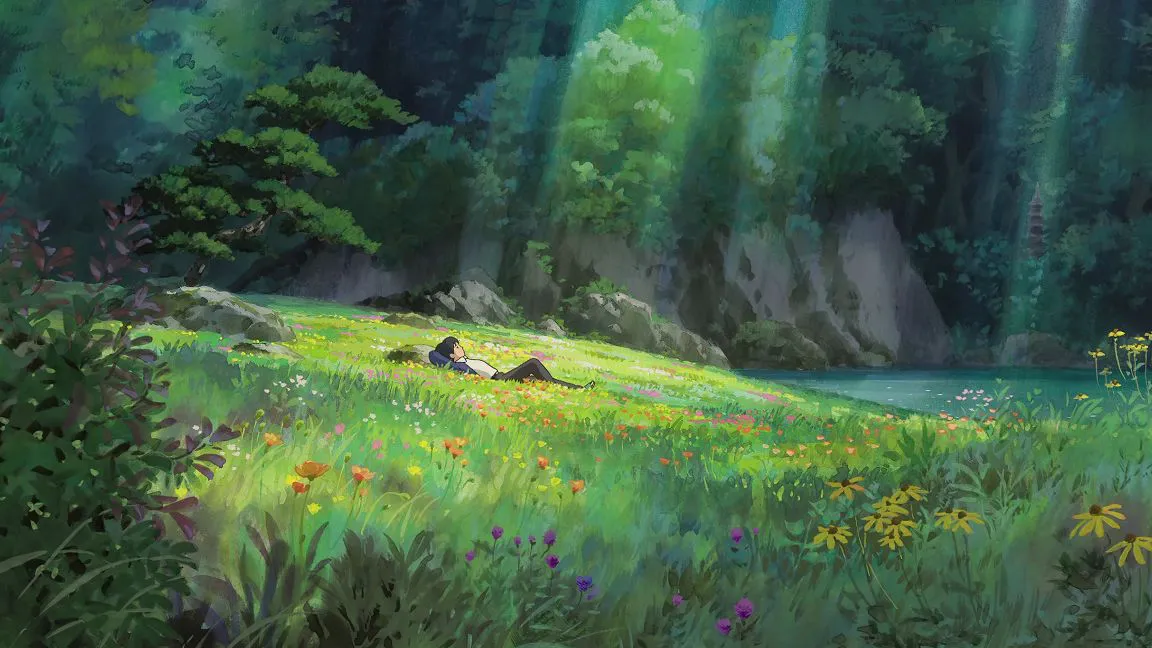 ins风 风景 ghibli garden 草地 护眼 壁纸预览