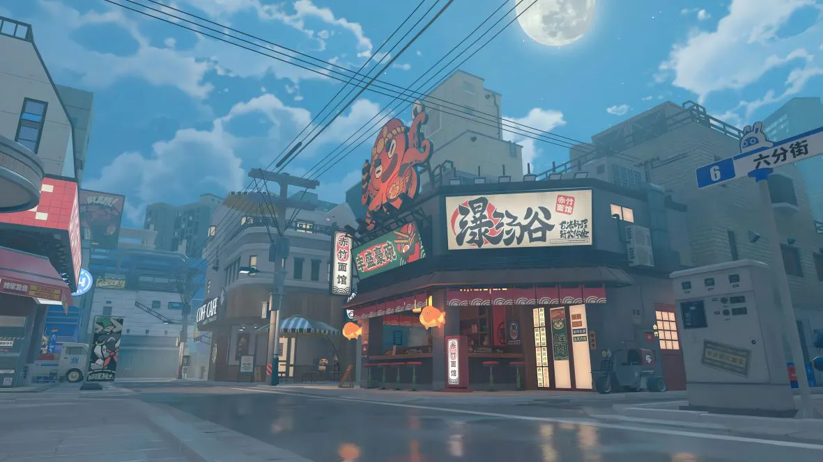 动漫 风景 街角便利店 壁纸预览