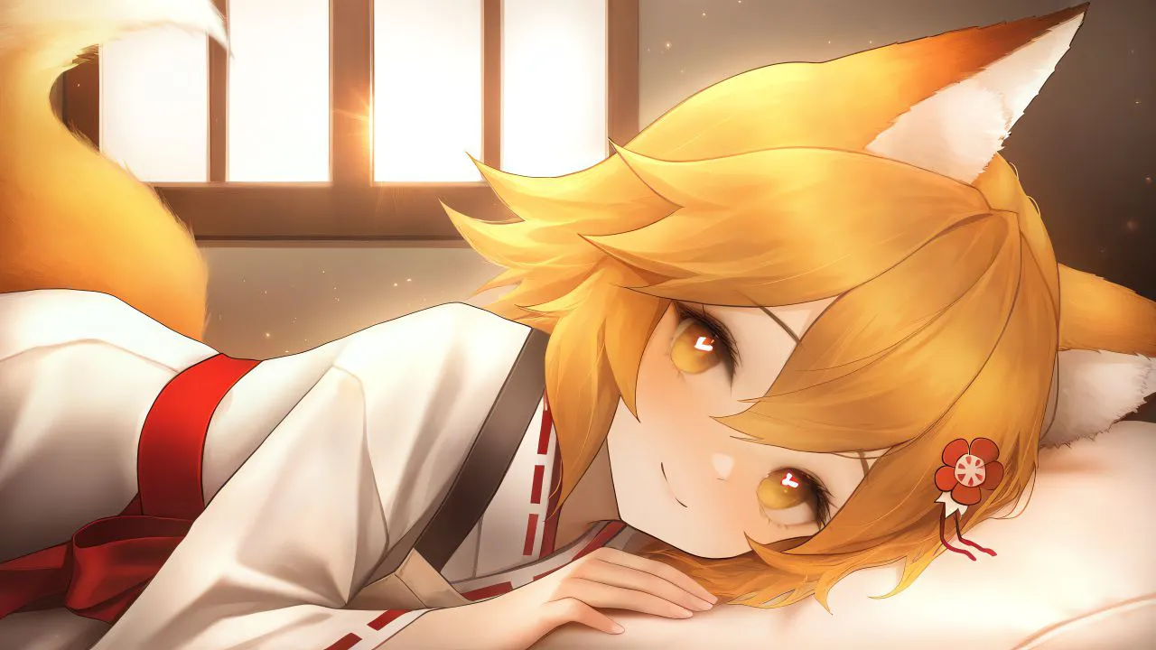 动漫 可爱 狐狸 senko morning 壁纸预览