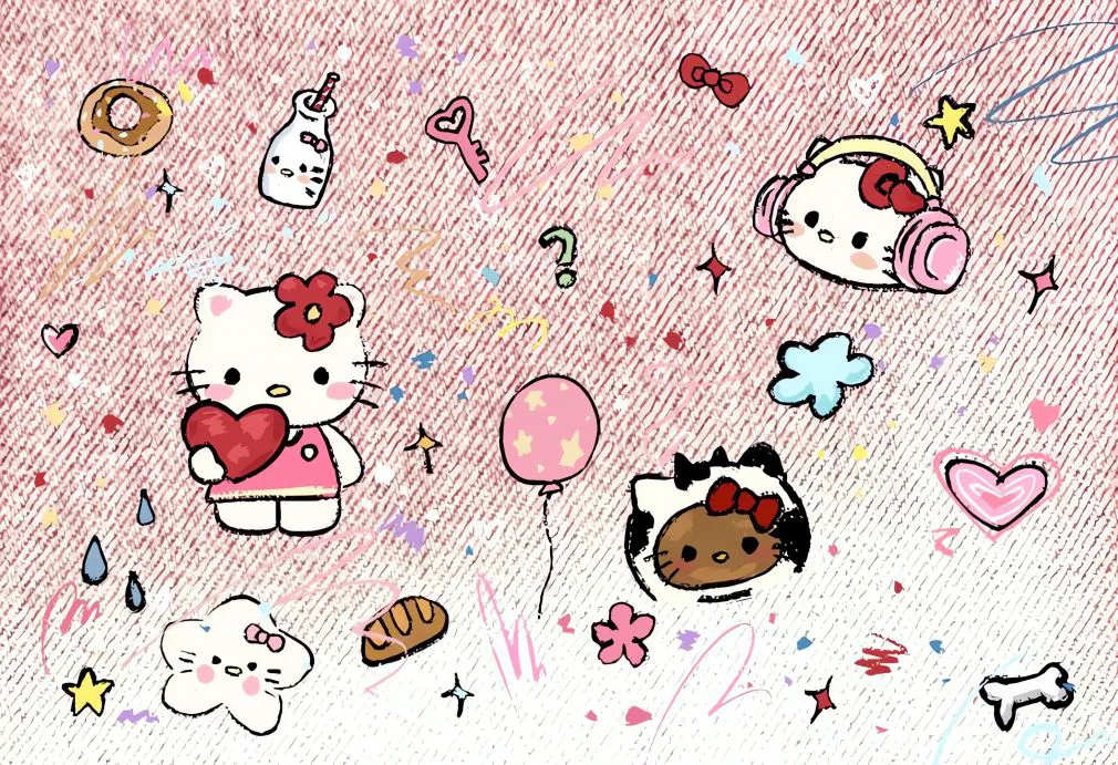 可爱 helloKitty 少女心 治愈 卡通 壁纸预览