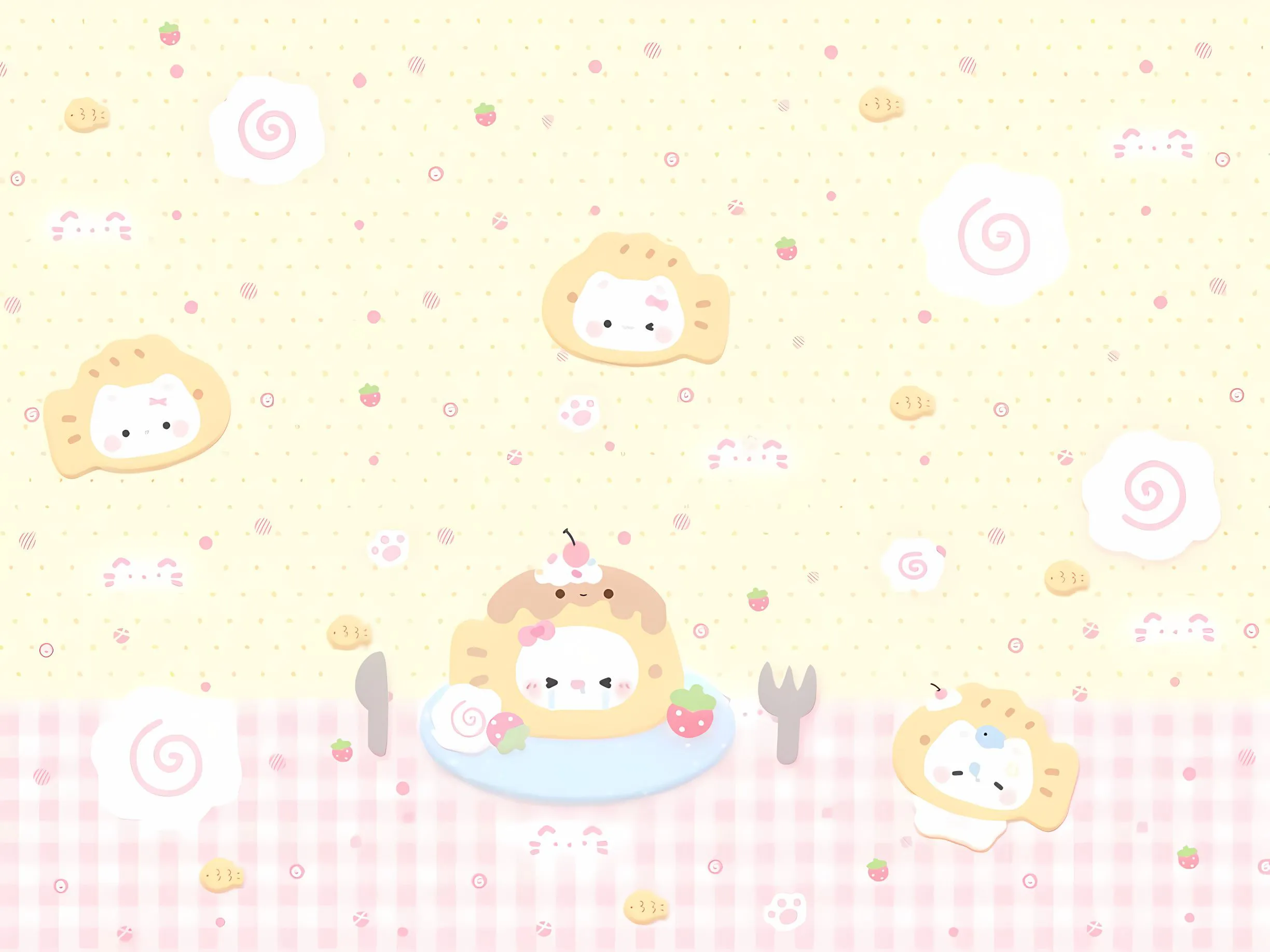 可爱 三丽鸥家族 库洛米 helloKitty 卡通 壁纸预览
