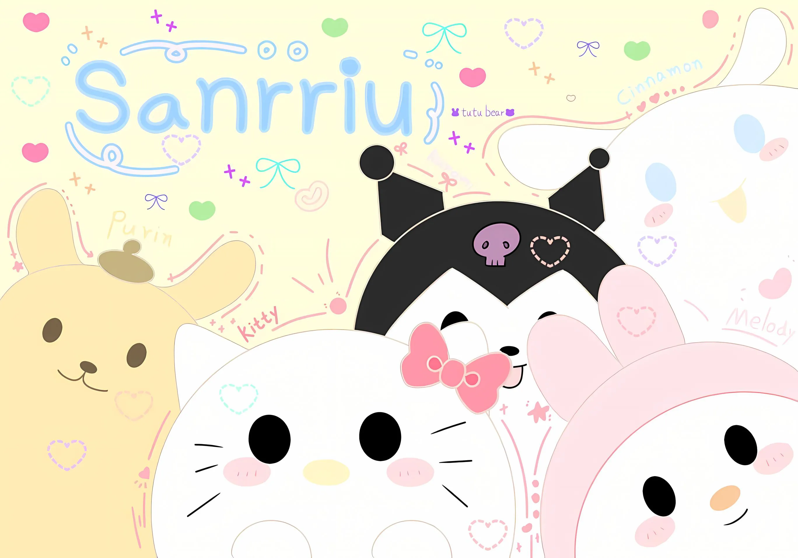 可爱 三丽鸥家族 库洛米 helloKitty 卡通 壁纸预览