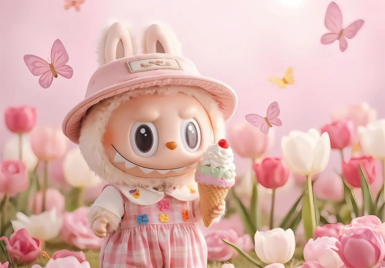可爱 泡泡玛特 拉布布 Labubu 卡通 壁纸预览