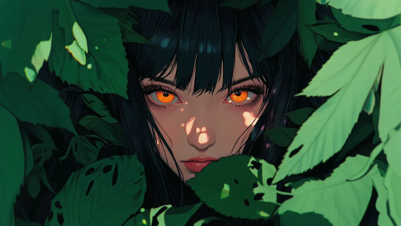 二次元 动漫 Girl nature 动漫少女 绿色系 壁纸预览