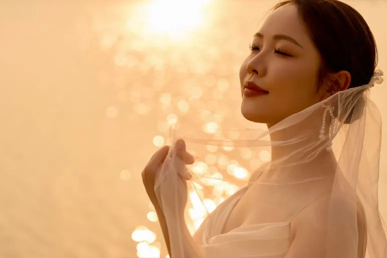 美女 女神 电脑壁纸 夕阳 壁纸预览