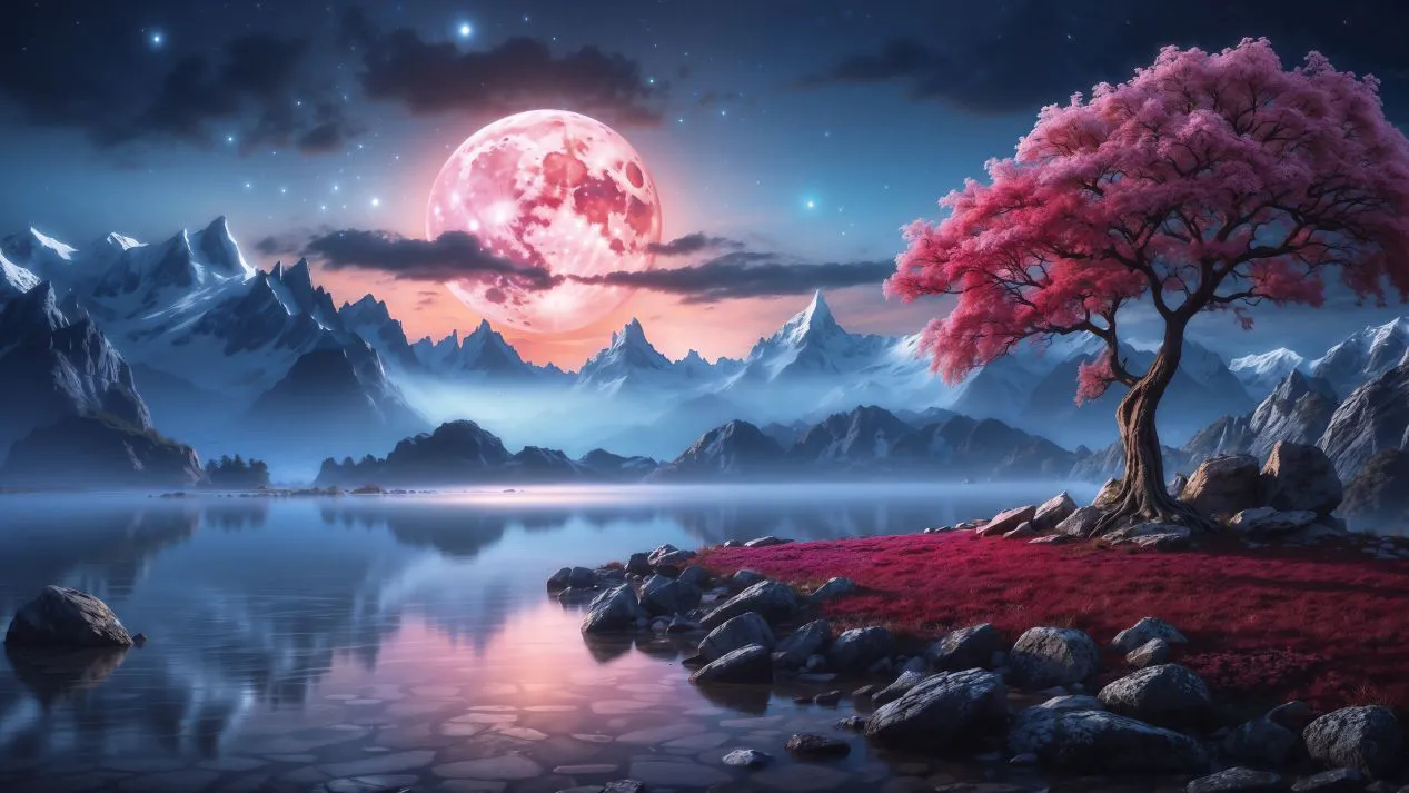 超好看的风景 ins风 ai generated 唯美 田园风景 壁纸预览