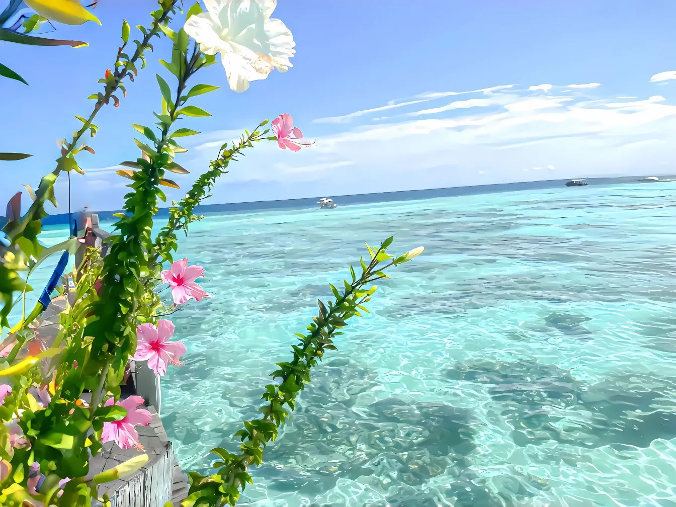 风景 海边 夏日 绝美 清凉 壁纸预览