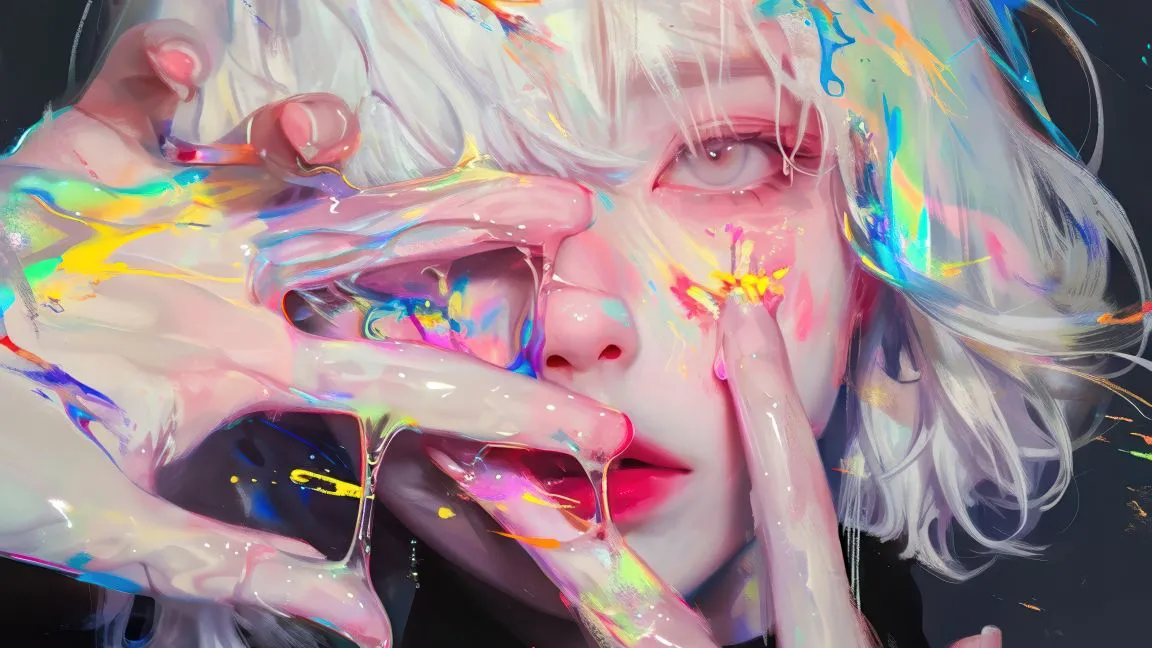 动漫少女 动漫 girl paint v2 -alexandr 多彩 二次元 壁纸预览