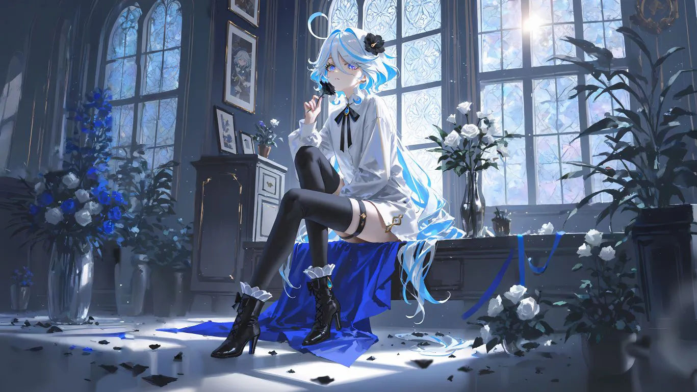 少女 动漫 原神壁纸∣芙宁娜 动漫少女 二次元 壁纸预览