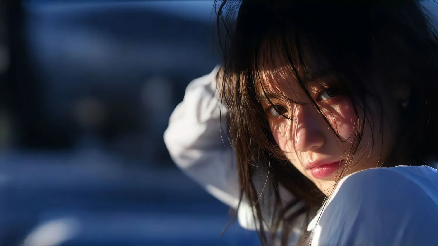 美女 高颜值 侧颜 阳光 壁纸预览