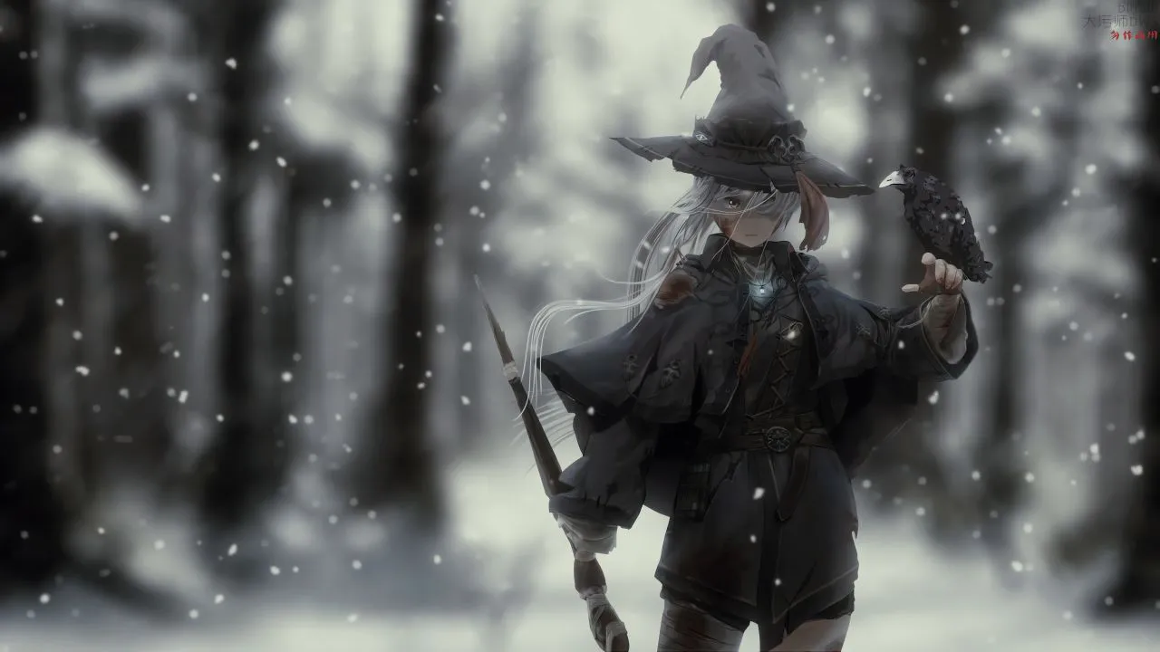 动漫 二次元 个性少女 魔女 壁纸预览