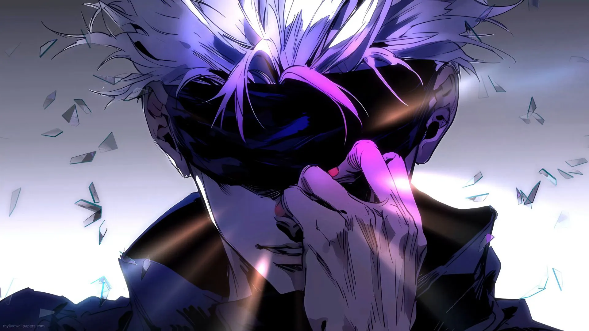 动漫帅哥 二次元 拽酷 动漫 Gojo-Shattered-Glass-4K 壁纸预览