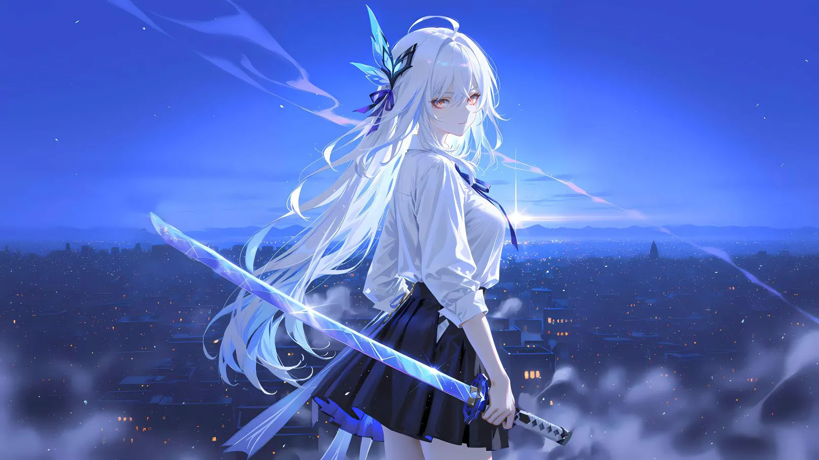 动漫少女 二次元 酷 动漫 原神-丝柯克-4K 壁纸预览