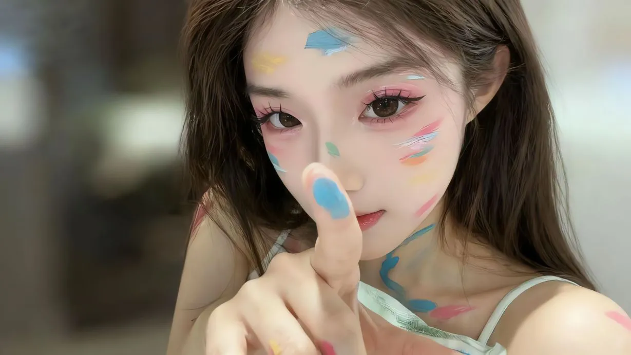 美女 高颜值 清纯少女 染北北 壁纸预览