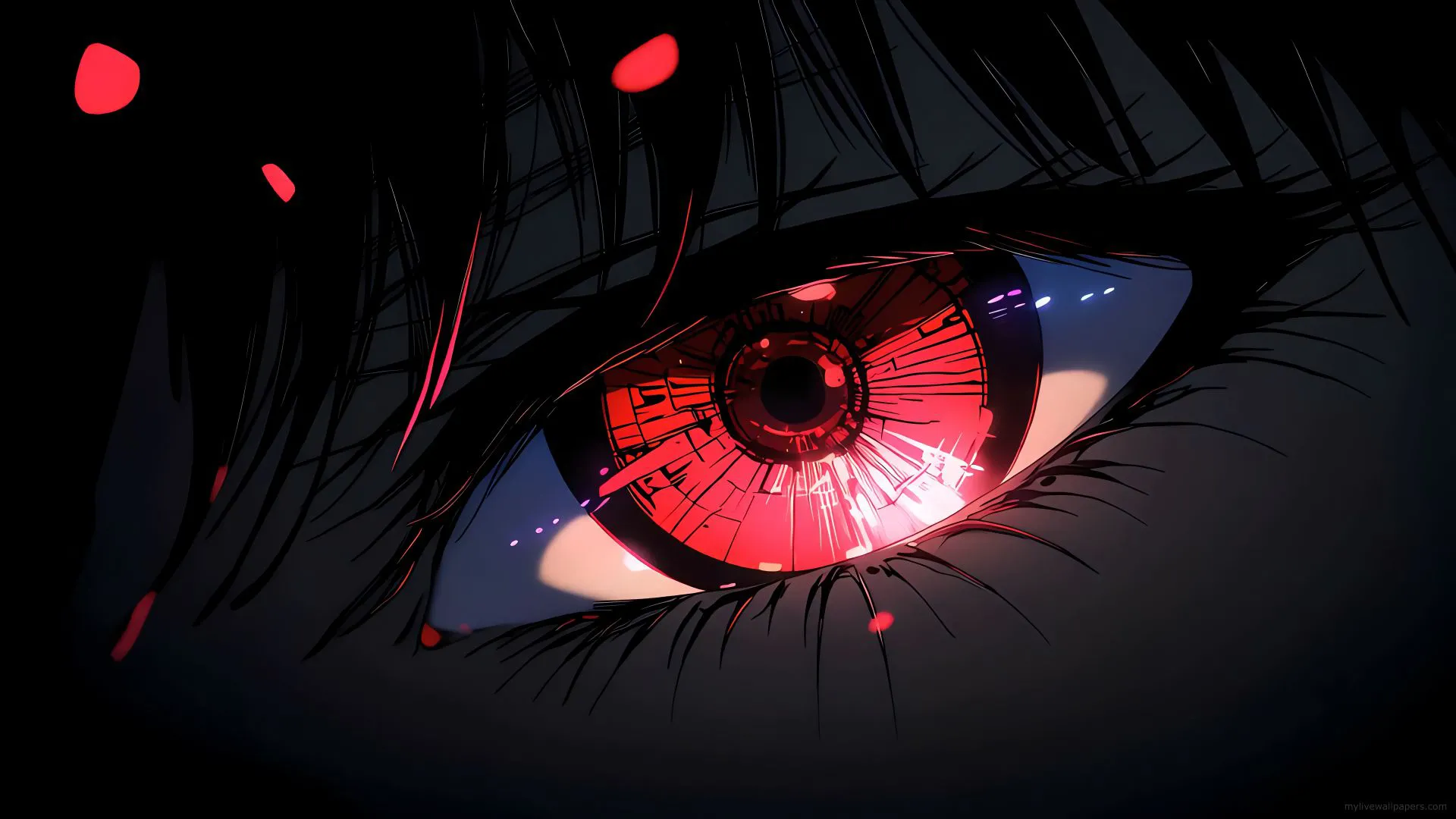 动漫少女 二次元 个性 动漫 Anime Red Eye 4K 壁纸预览