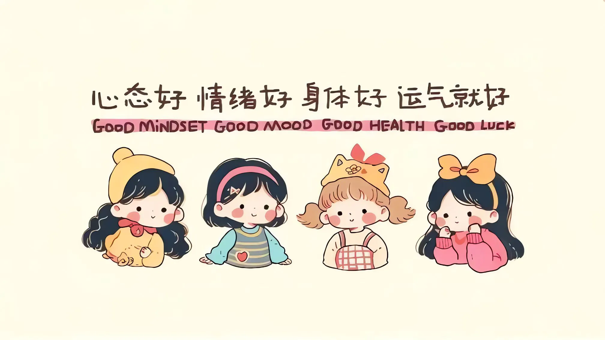 文字 可爱 少女心 卡通 励志 壁纸预览