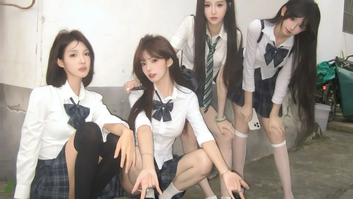 美女 高颜值 毛不蓝:JK制服(可自选) 壁纸预览