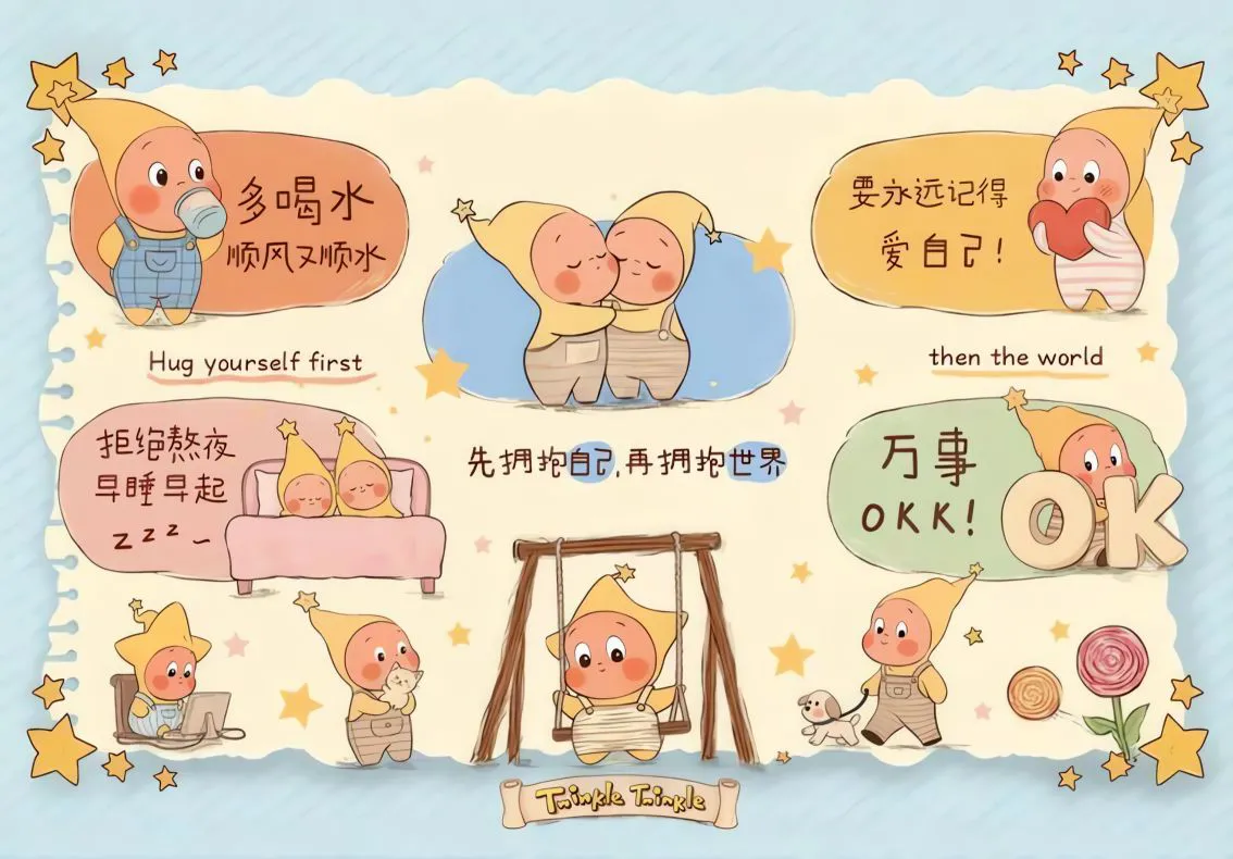 可爱 星星人 套图 卡哇伊 卡通 壁纸预览