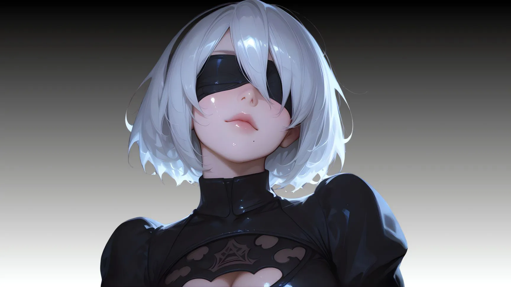 动漫少女 二次元 好看 动漫 2B -Nier: Auromata #2- By:CroSsHaiR-> 壁纸预览