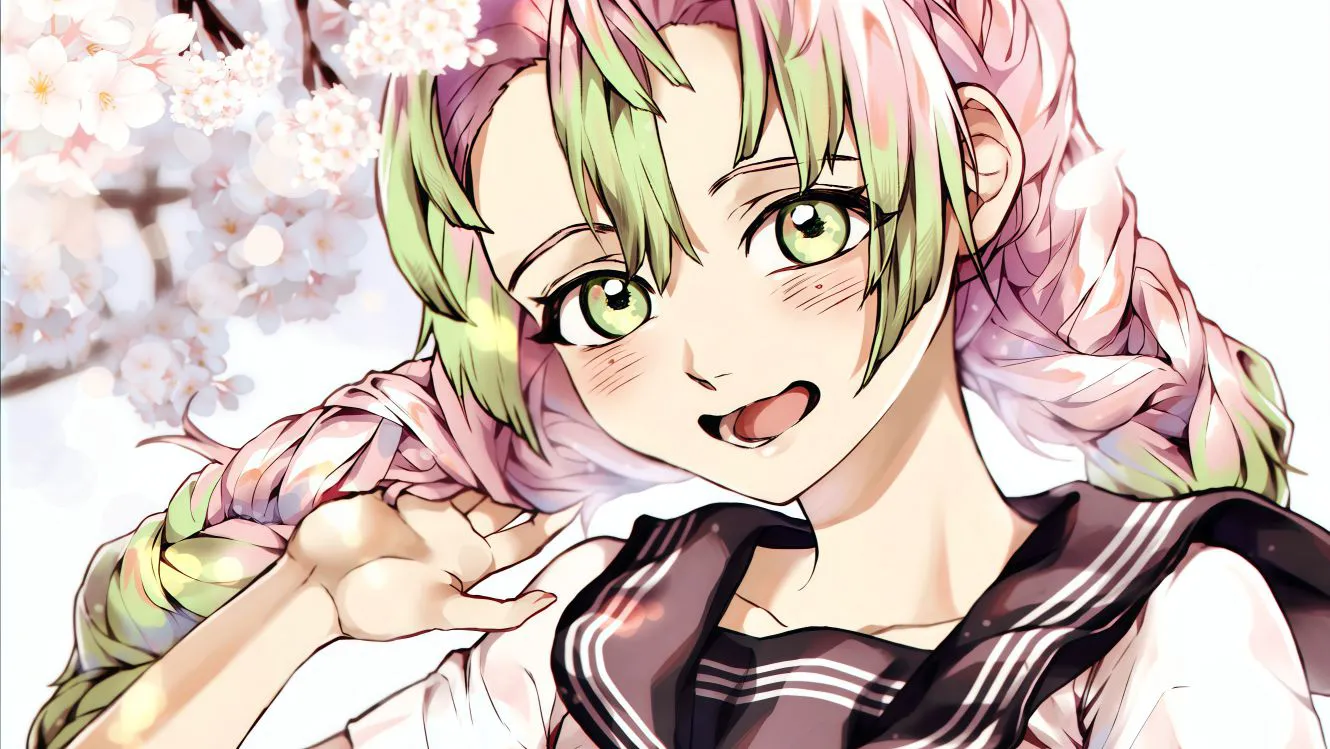 动漫少女 二次元 个性少女 动漫 甘露寺蜜璃-Ly0 壁纸预览