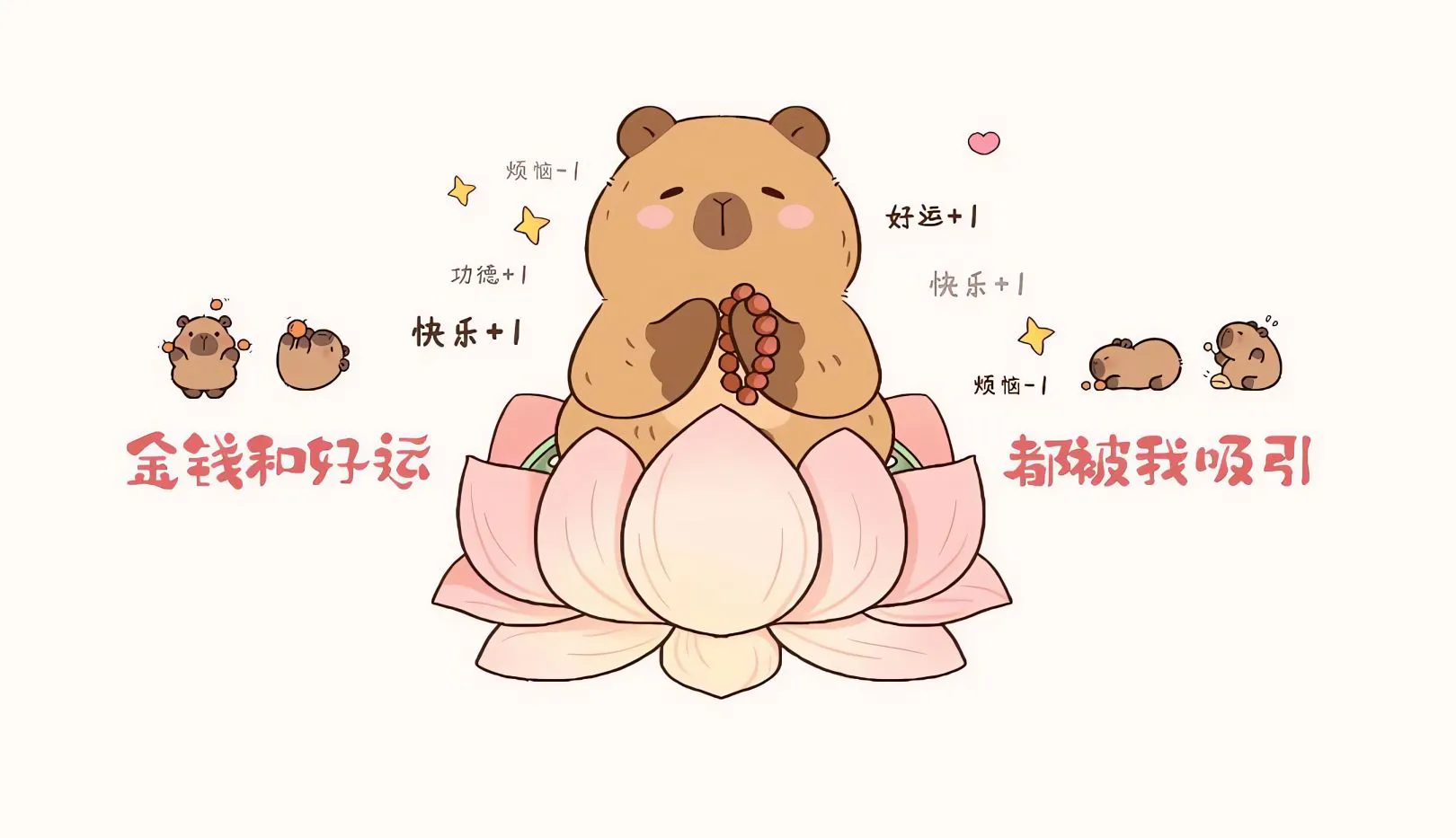 励志 卡通 文字 治愈 壁纸预览