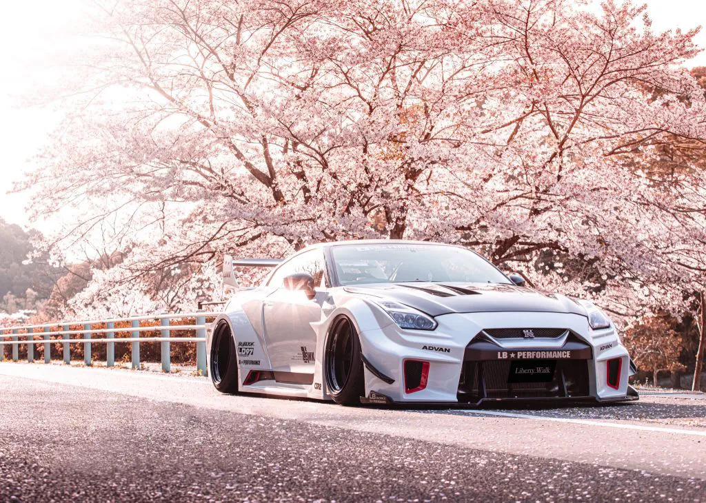 跑车 汽车 Nissan GTR with LBWK Kit 壁纸预览