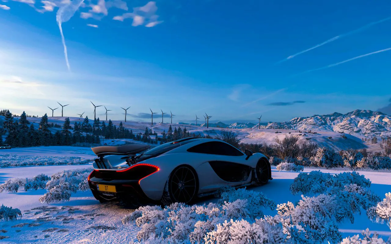 跑车 汽车 Forza Winter mclaren 壁纸预览