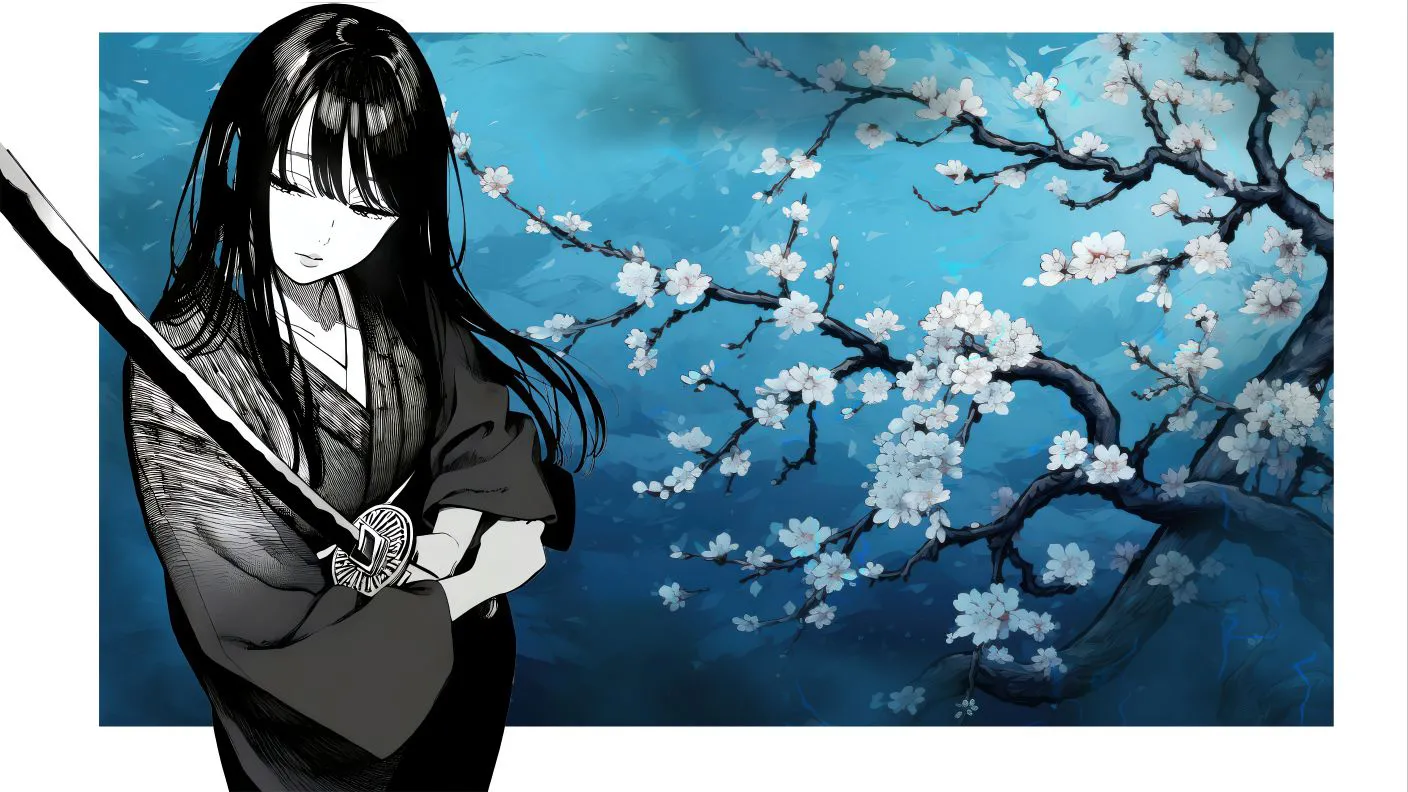 动漫少女 二次元 元气少女 动漫 黑道千金-小交角 壁纸预览