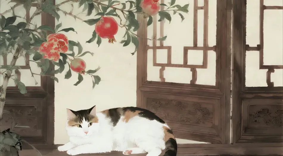 可爱,小猫咪,油画风,休闲时光,插画(分类) 壁纸预览
