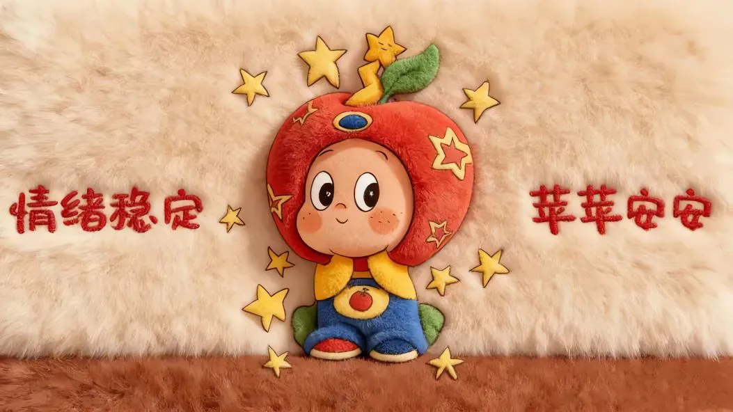 可爱 卡通 苹果 ins风 壁纸预览