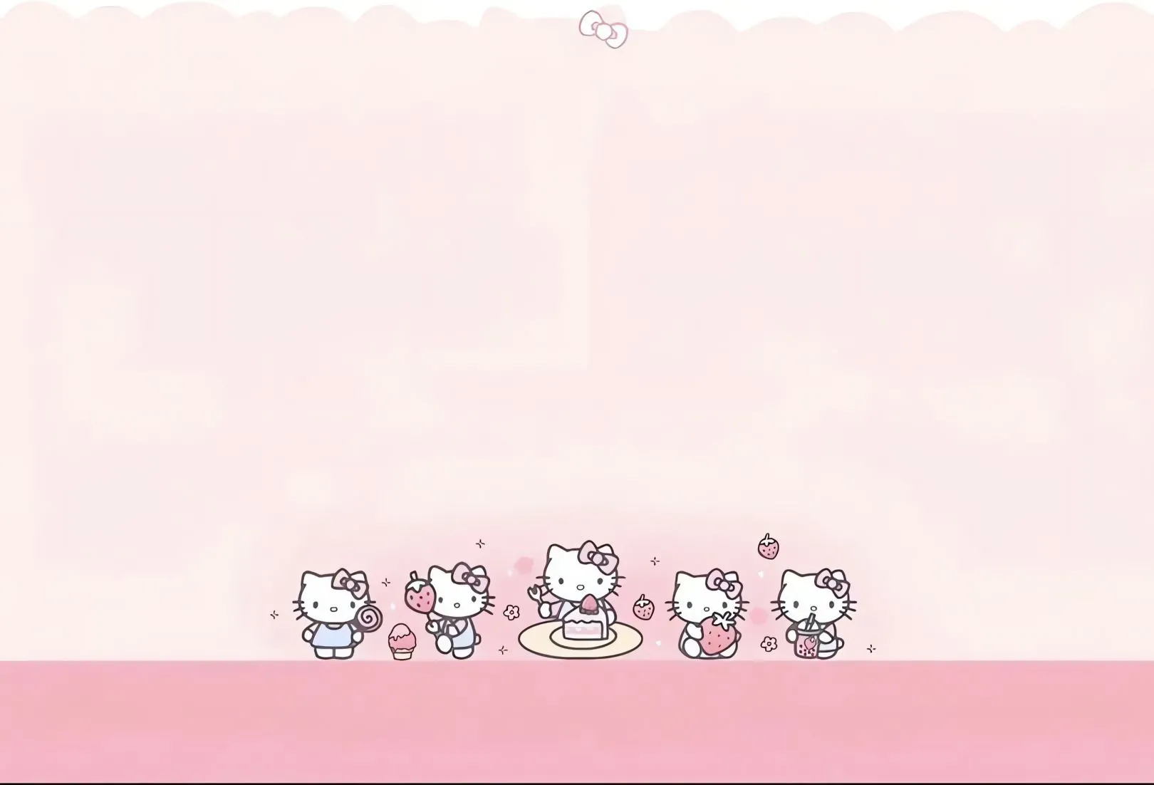 可爱 粉色 少女心 helloKitty 卡通 壁纸预览